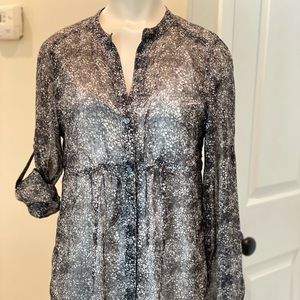 Express shear floral tunic. Size Small.